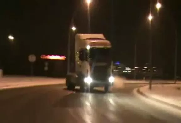 Dérapage contrôlé d’un camion