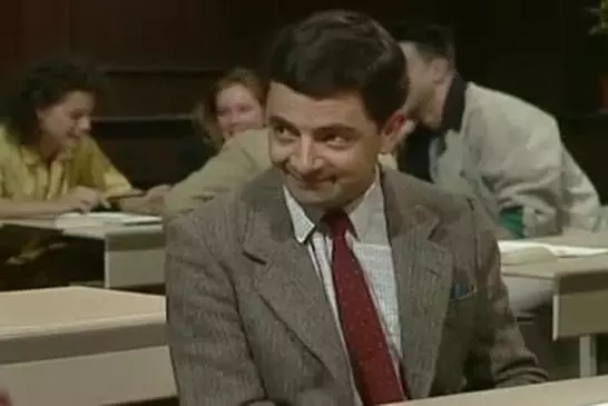 Mr Bean se prépare pour son examen
