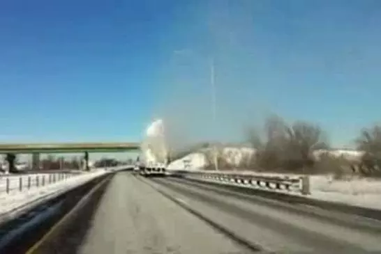 Une avalanche sur l’autoroute