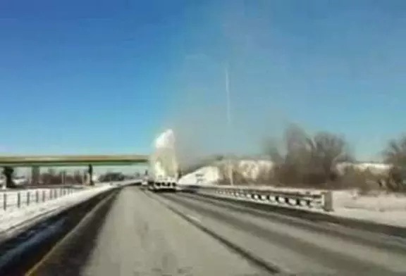 Une avalanche sur l’autoroute