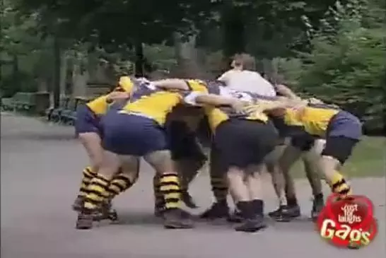 Video Gag - match de rugby