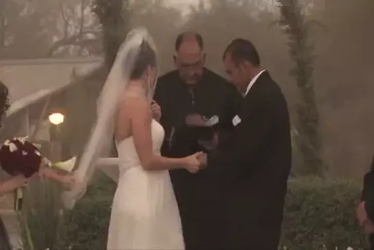 Un couple se souviendra assez longtemps de leur mariage !