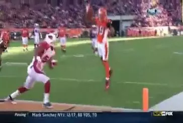 Un touchdown réalisé après un salto