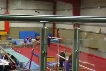 Une gymnaste très gracieuse...