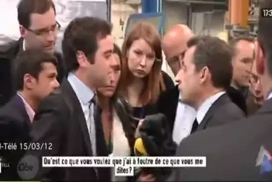 Sarkozy insulte un journaliste !