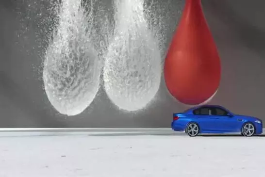 Une BMW M5 en slowmotion