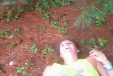 Drunk girl falls off teeter totter FAIL