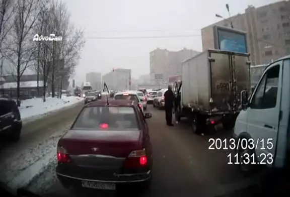 Russe enragé au volant