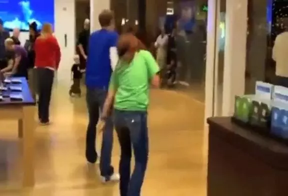 Danser dans un Microsoft Store