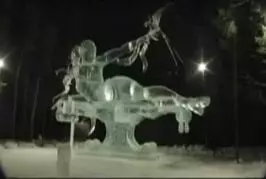 Superbe sculpture de glace FAIL