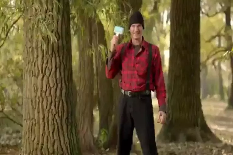 Publicité drôle pour la bobine qui colle Schticky