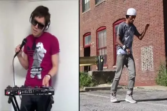 Collaboration entre un beatboxeur et un danseur