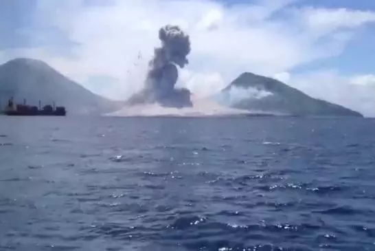 L’éruption du mont Tavurvur