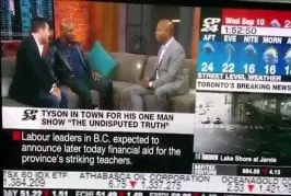 Mike tyson perdre sur Toronto canal de nouvelles