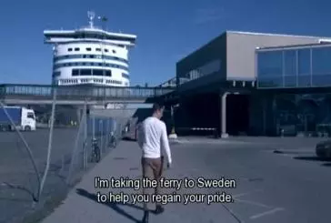 Vrai homme finlandais va en Suède