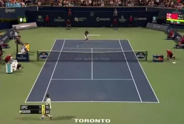 Federer a du plaisir avec les fans