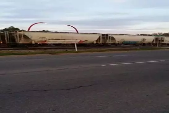 Course marathon stoppé par un train