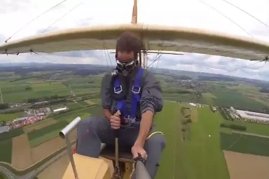 Planeur en plein air avec une GoPro