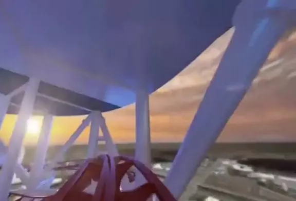 Pov plus haut de montagnes russes au monde