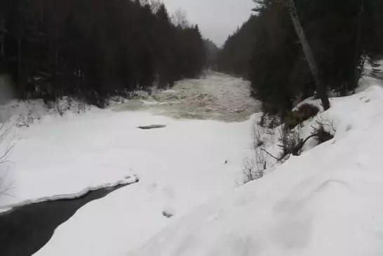 Images de l’écoulement glaciaire active