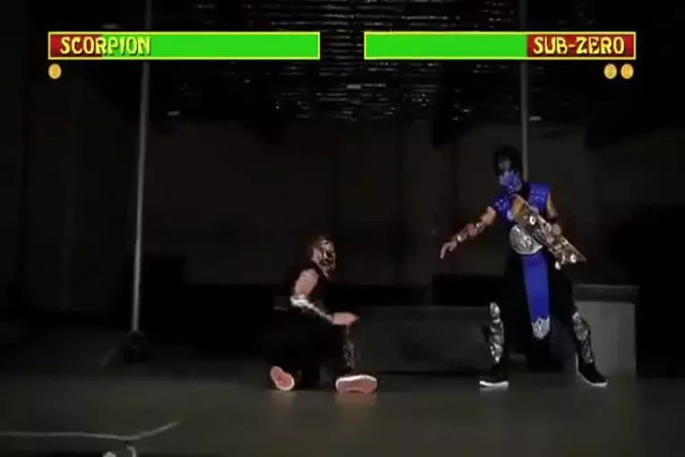 Mortel jeu de kombat de patin