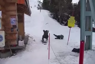 Snowboarder ne sera pas renoncer à téléski