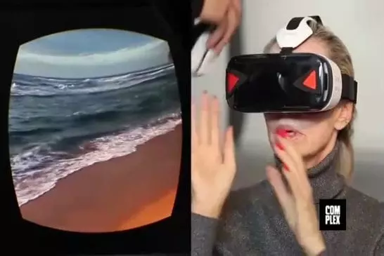 Vieux flip out regarder porno réalité virtuelle pour la première fois