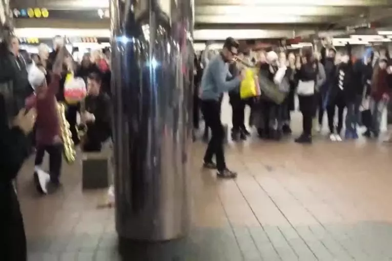 Artiste de rue dans New York City