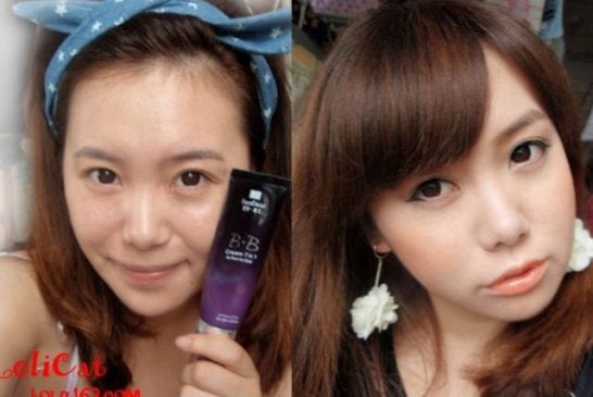 Asiatique avec et sans maquillage 28