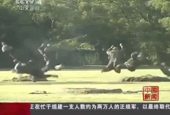 Exercice d’entraînement militaire Chinois