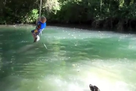 Rope swing fail