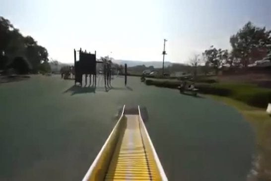 Super fun playground slide