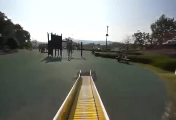 Super fun playground slide