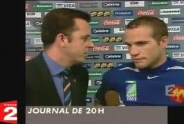 Question incompréhensible d'un journaliste à un rugby man