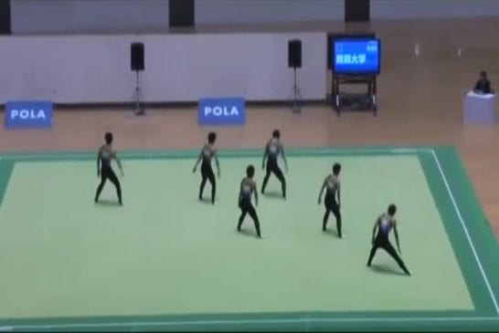 Incroyables japonais gymnastique synchronisée