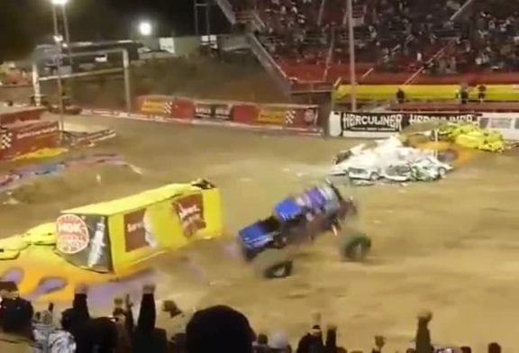 Backflip en monster truck