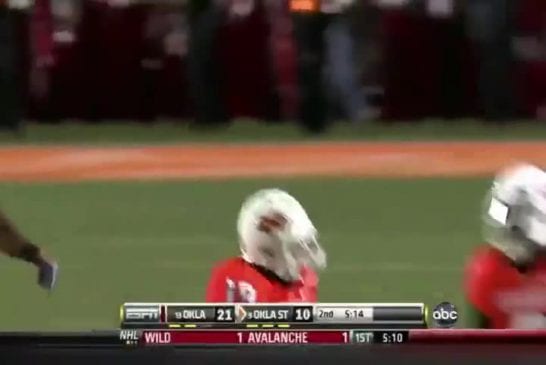 Interception de folie au football américain
