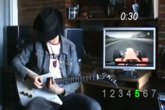 Une course de F1 jouée à la guitare