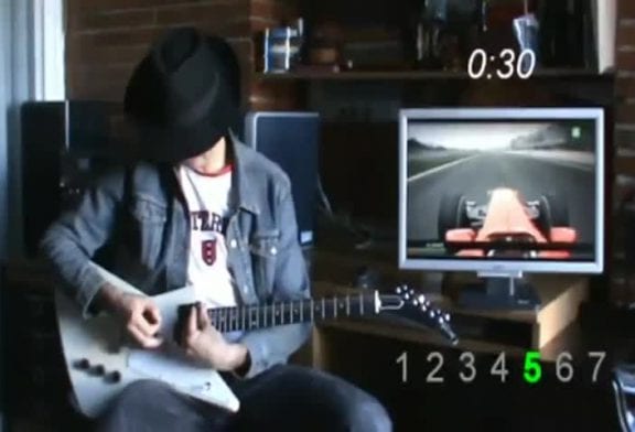 Une course de F1 jouée à la guitare