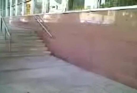 Un saut raté sur un mur