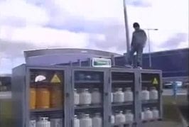 Chute en skate-board