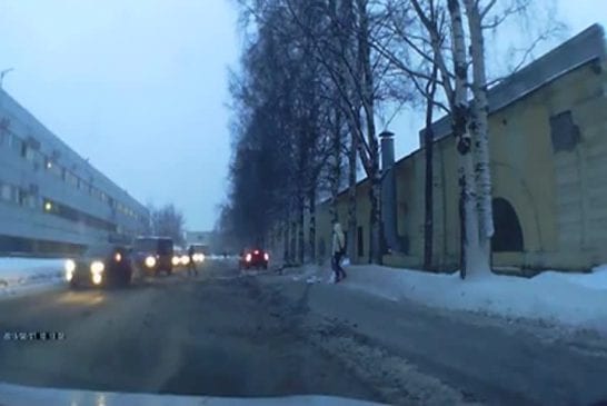 Accident à grande vitesse sur la neige