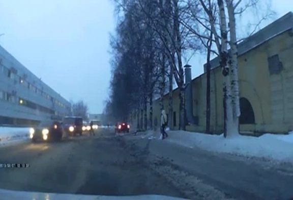 Accident à grande vitesse sur la neige