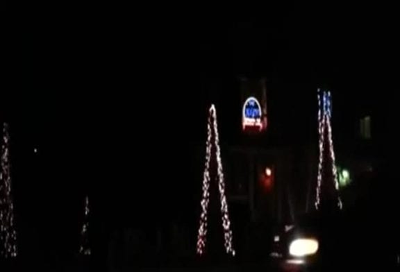 Dubstep avec des lumières de Noël