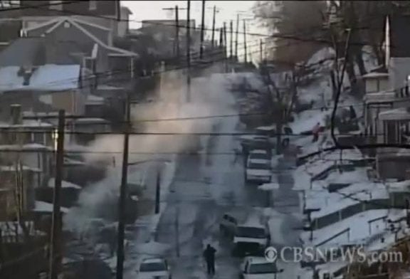 Accident de voitures sur la glace