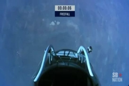 Bande son inédite du saut spatial de Felix Baumgartner