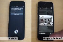 Recherche avec Siri d’Apple vs Google Voice
