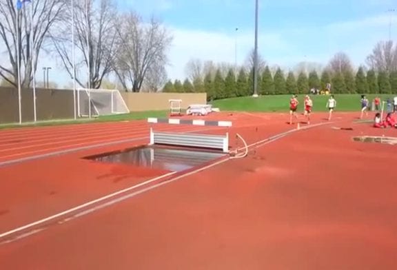 Prendre un bain lors d’une course de steeplechase