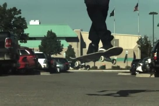 Skateboard en slow motion