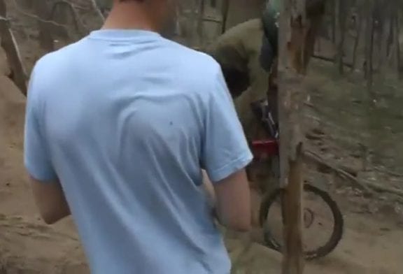 Accident de vélo de descente